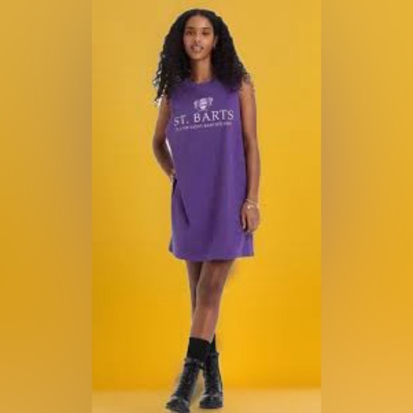 Isaac Morris Dress Purple St Barts Beach Sleeveless Tank - Picture 6 of 6